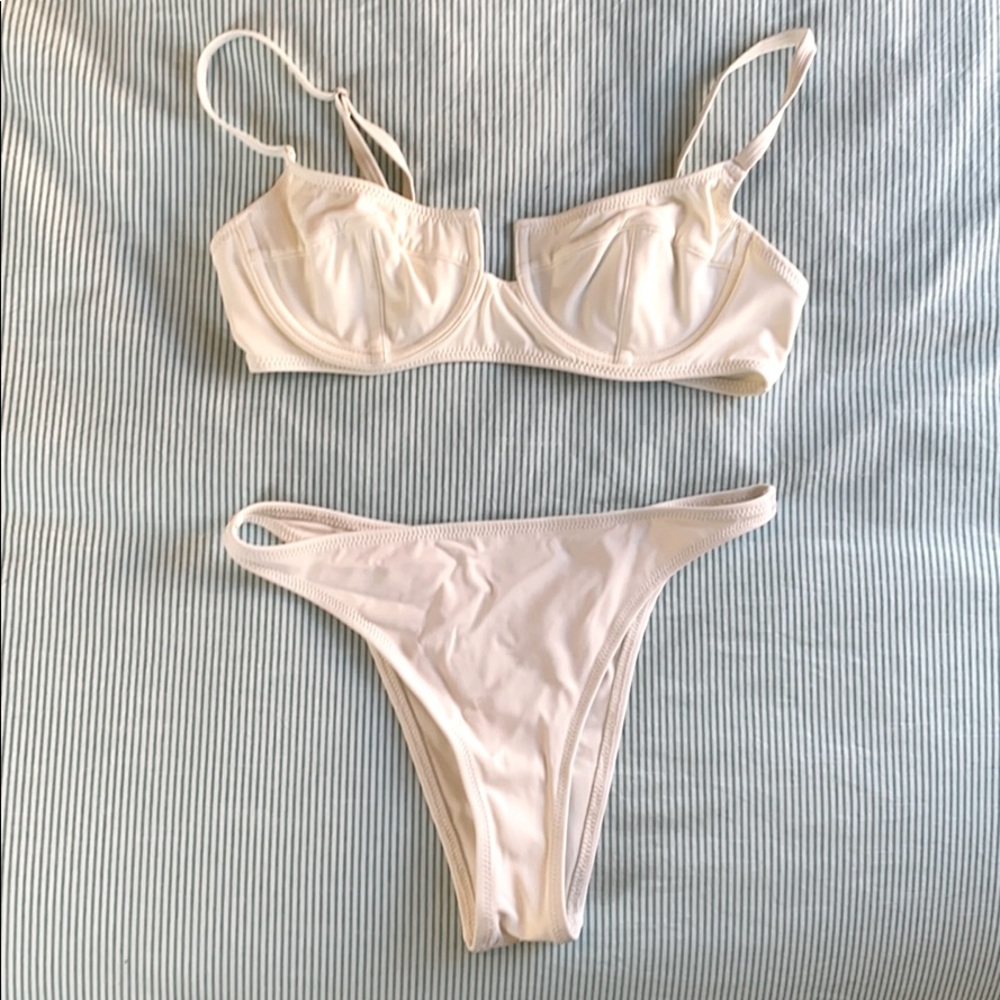 Solid and Striped Re/done Bikini Size M
